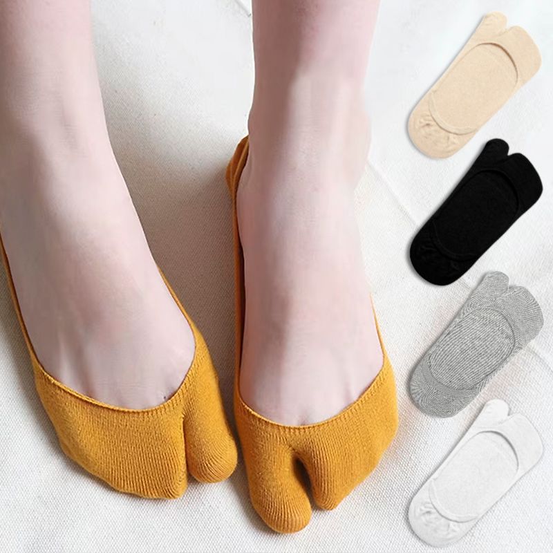 chaussettes invisibles, chaussettes basses, chaussettes invisibles coton, chaussettes à doigt séparé