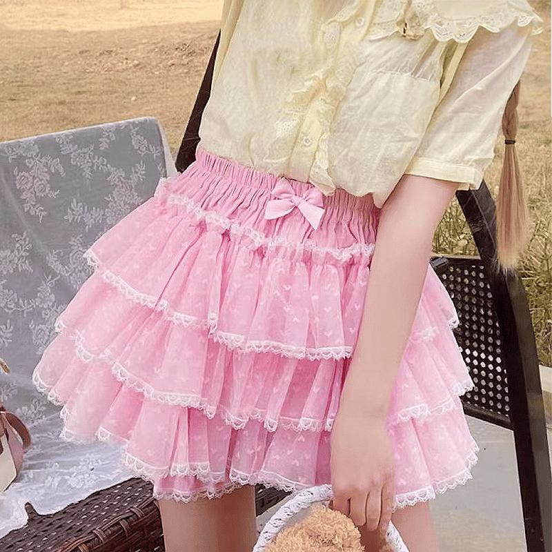 jupe en dentelle, short en dentelle, jupe kawaii, jupe japonaise