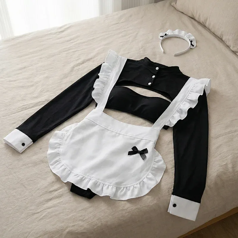 maid uniform costume, maid sexy lingerie, role play costume, women's role play costumes