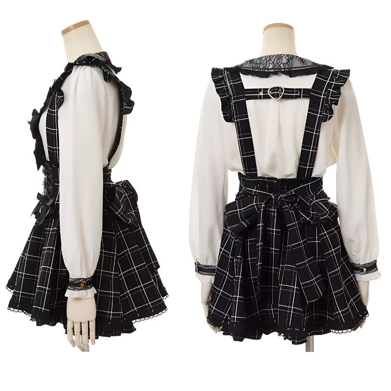 jupe à bretelles, jupe kawaii, jupe japonaise