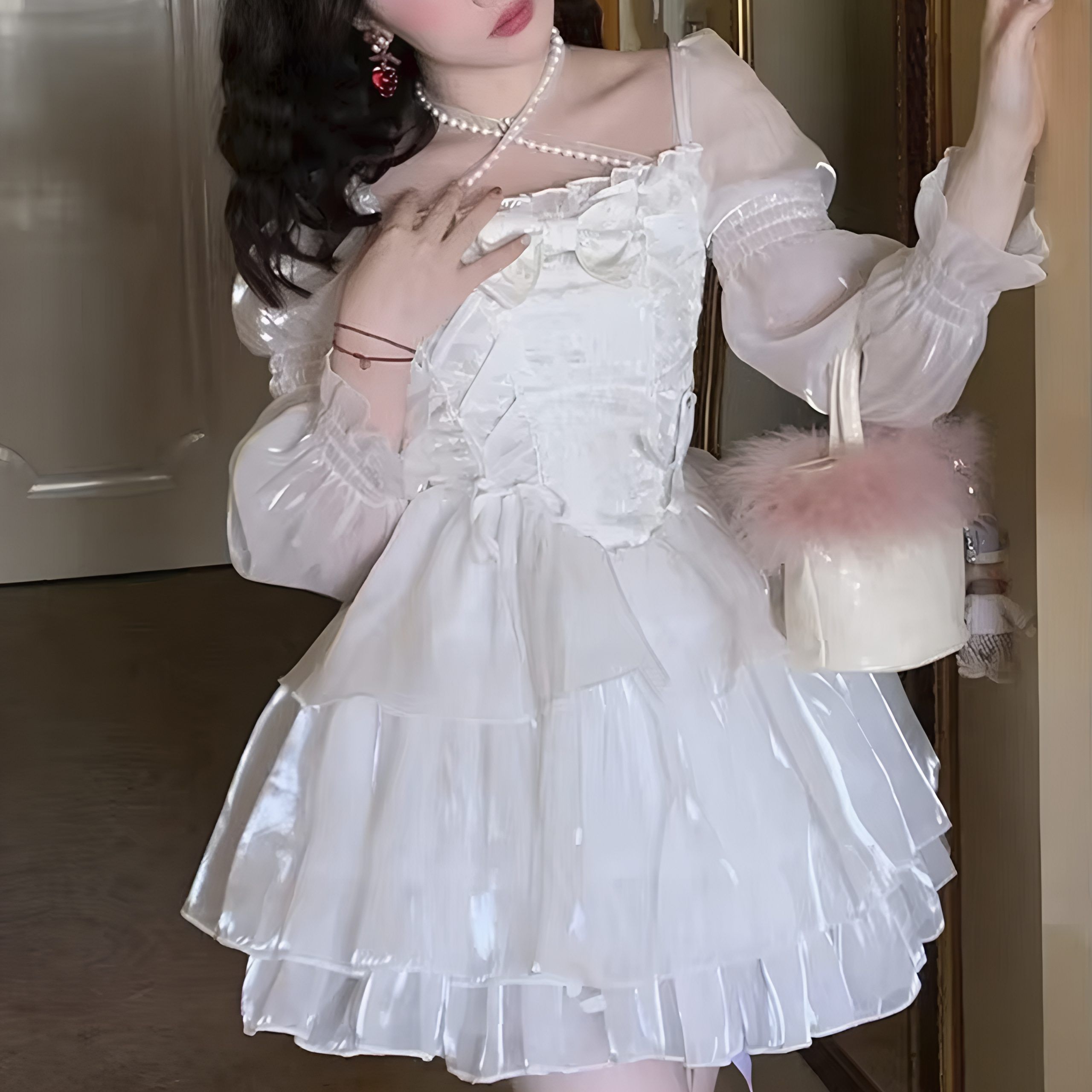 robe lolita, robe mignonne, robe japonaise, robe blanche