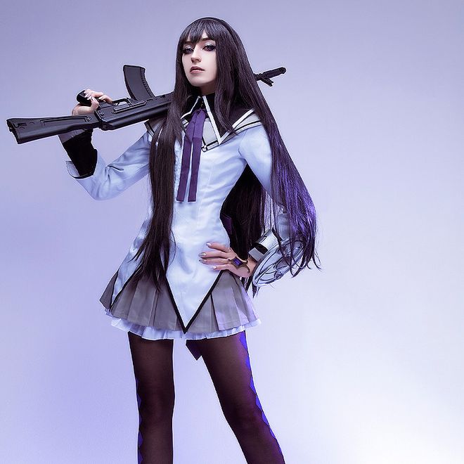 cosplay anime, cosplay akemi homura, cosplay homura