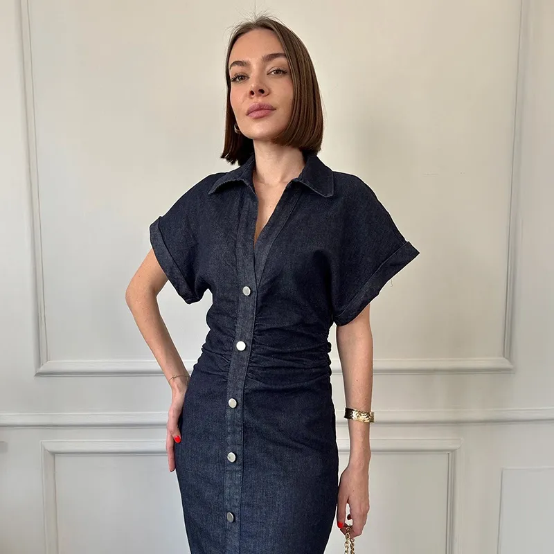 denim dress, midi dress, denim midi dress, button dress